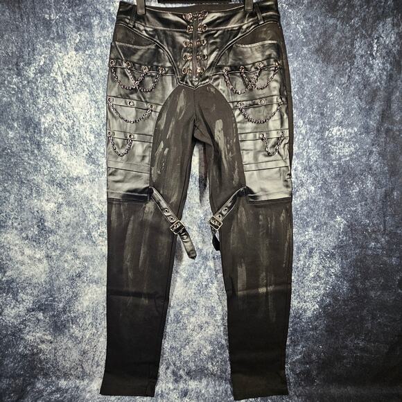 Devil Fashion Death in the Desert Moto Biker Pants Size Small - Picture 1 of 9